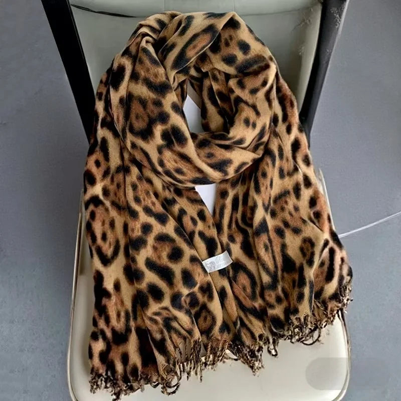 Écharpe style léopard