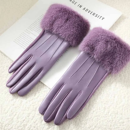 Gants femme hiver en cuir