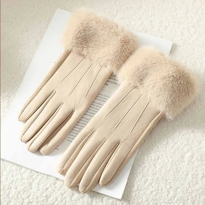 Gants femme hiver en cuir