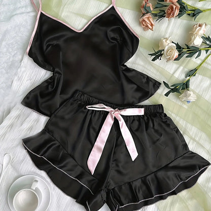 Pyjama en satin lisse