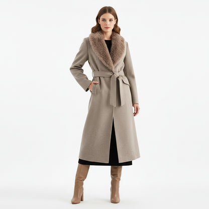 Manteau Long en laine pour femmes