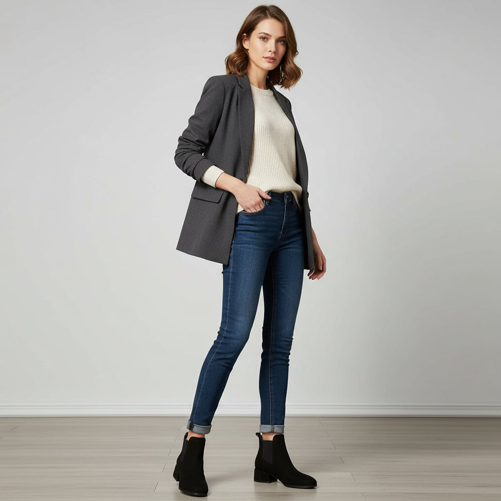 Bottines talon carré