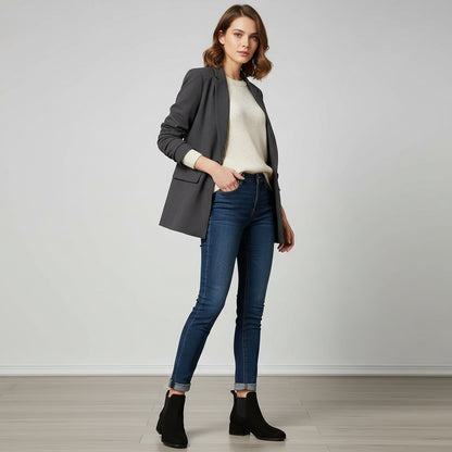 Bottines talon carré