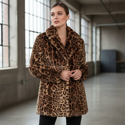 Manteau Léopard Tendance