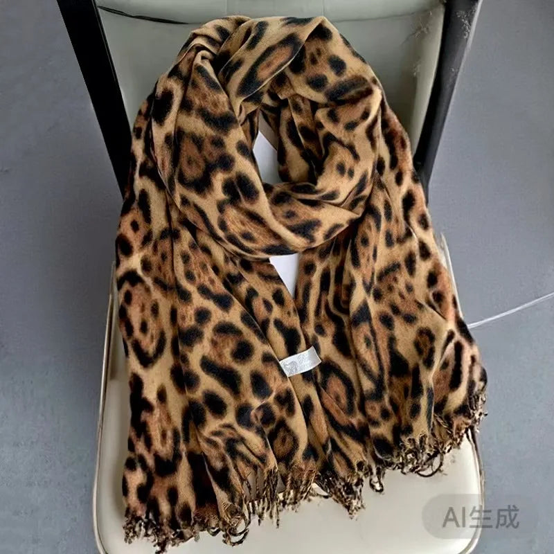 Écharpe style léopard