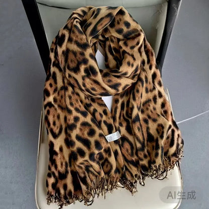 Écharpe style léopard