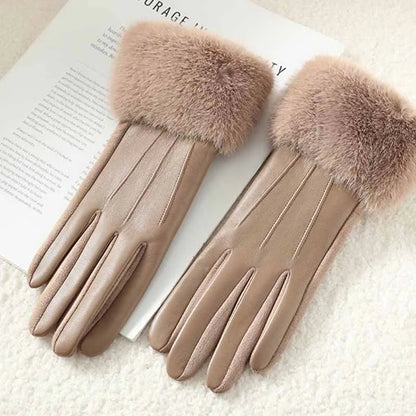 Gants femme hiver en cuir