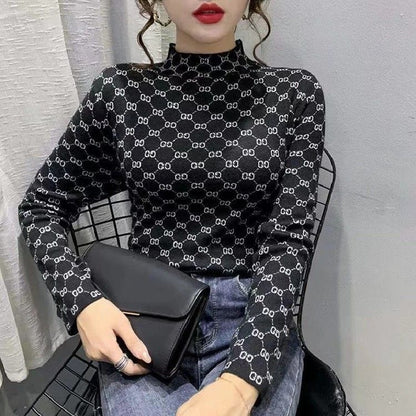 Pull à col roulé étiré